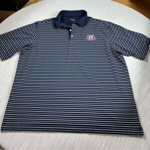 U.S. Open Pebble Beach 2010 XL striped navy polo EUC